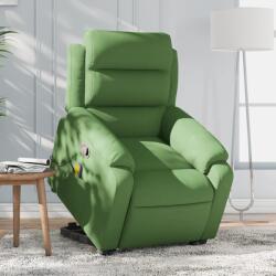 vidaXL Fotoliu de masaj cu ridicare, verde deschis, catifea GartenMobel Dekor (3205106)