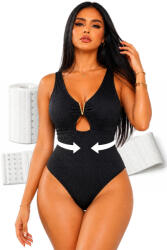 Linovit Costum de baie întreg | Corset modelator | Negru | Linovit - Black, XL (S14NXL) Costum de baie dama