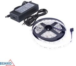 BEMKO Bandă LED Bemko cu alimentare 12V 24W 2835 300 LED/5 m IP20 alb cald BM-S-D87-ZW-2835-300-IP20-AWW (S-D87-ZW-2835-300-IP20-AWW)