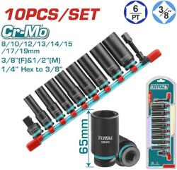 TOTAL - Set 10 Piese Tubulare De Impact Adanci - 3/8 (thkisd38106l) - 24mag