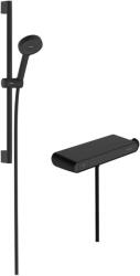 Hansgrohe Activera Select S - Set de duș cu termostat, 2 jeturi, EcoSmart, negru mat 28087670 (28087670)