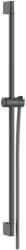 Hansgrohe Unica - Bară de duș 96 cm, cu furtun de duș, crom negru periat 24401340 (24401340)