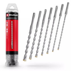 Einhell 7 részes SDS Plus kalapácsfúró készlet, 4 élű, 210 mm, 6-14 mm (49265515) (49265515)