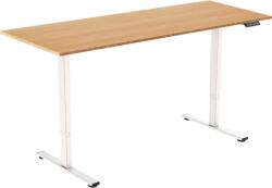 Alza Table ET2 Core, fehér + asztallap, 160 × 80 cm, bambusz (BUN)