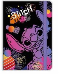 COOLPACK Notebook Coolpack Stitch fekete, A5-ös formátum, keménytáblás, vonalas, 80 lap (91675PTR)