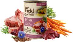 Sam's Field True Meat for Puppies kutyakonzerv - sertés répával és lenolajjal 400 g