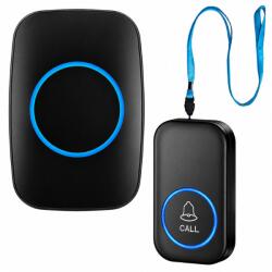 RealG RC-K-2382 vezeték nélküli csengő IP44, 300 m, 60 dallam, fekete