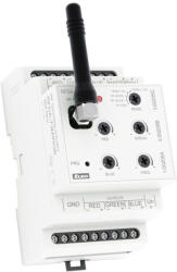 Elko Ep RFDA-73M/RGB - RGB fényerőszabályzó, dimmer aktor 12-24V DC tápfeszültségű LED, LED szalag és RGB LED szalag fényerő-szabályzásához, Elko Ep, 4916 (4916)