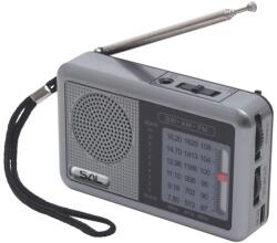 Somogyi Elektronic SAL RPC6CH mini zsebrádió, 3 vételi sáv, fülhallgató csatlakozó, LED visszajelző, tölthető és cserélhető akkumulátor