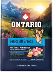 ONTARIO Senior All Breeds Monoprotein Turkey & Sweet Potatoes 2, 25 kg - alza