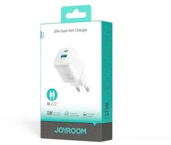 JOYROOM JR-TG7 încărcător de călătorie C+U, PD 33W, Cablu USB-C 1m, Alb (JR-TG7-WHT)