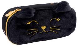 Astra Fluffy Kitty ovális tolltartó - Black - Astrabag (503025028) (A503025028)