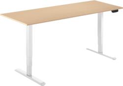 Alza Table ET1 NewGen fehér + 160×80 cm-es nyír laminált asztallap (BUN)