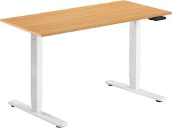Alza Table ET1 Essential, fehér + asztallap, 120 × 80 cm, laminált, tölgy (BUN)