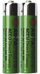 AgfaPhoto Mikroceruza akku AAA NiMH, 1, 2V 950 mAh, 2 db, HR3, HR03, UO100557, DC2400, DC2400B4N, LR03 (132-803944) (132-803944)