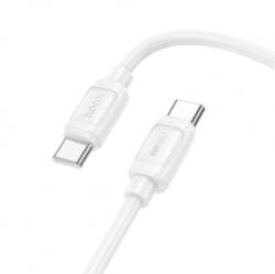 hoco. X115 töltőkábel, adatkábel, fehér (240W, 5A, USB-C to USB-C, 1m)