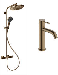 Hansgrohe Crometta set de baie perete cu termostat cu duș de ploaie || 88002386 (88002386)