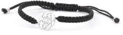 Beneto Exclusive Beneto Brățară elegantă neagra cabala din șiret mandala AGB545