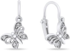 Brilio Silver Cercei din argint de designer fluturi EA187W