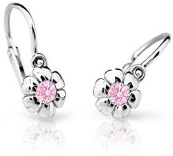 Cutie Jewellery Cercei din aur alb pentru copii C2151-10-X-2 roz