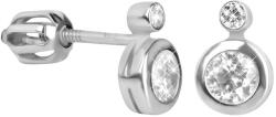 Soliter Brilio Silver Cercei din argint cu cristale clare 436 001 00440 04