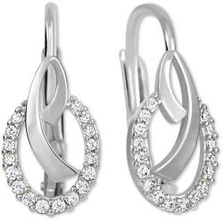 Soliter Brilio Cercei moda din aur alb cu cristale 239 001 00797 07