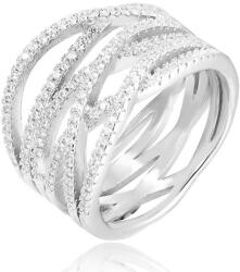Beneto Inel din argint cu zirconiu AGG341 58 mm