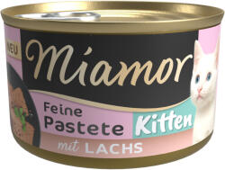 Miamor 24x85g Miamor Feine Pastete Kitten lazac nedves macskatáp