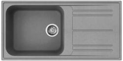 Smeg Chiuvetă de bucătărie Smeg LZ150CT, 100 cm, material rezistent la zgârieturi, ușor de curățat, gri (8017709274627) Chiuveta