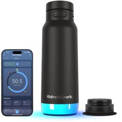 HidrateSpark PRO 2 - sticlă inteligentă cu pai, 950 ml, neagră (HI-32S-02)