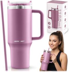 Berdsen Szívószálas termoszpohár 1180 ml, rózsaszín J-378802 (378802)