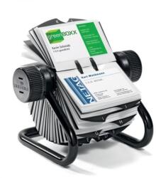 Durable Dosar rotativ pentru cărți de vizită, pentru 400 de cărți de vizită, VISIFIX ROTARY FILE, negru