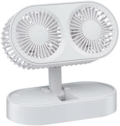  Výrobce po 1 ks Újratölthető asztali ventilátor 3, 7V 1200 mAh fehér 8711252436432 (P7707)