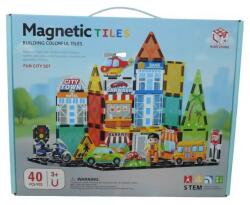 Man Yuk Toys Piese de construcție magnetice - oraș, set de 40 buc (188 M502) Jucarii de constructii magnetice