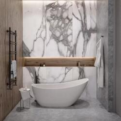 Coloana Cada freestanding compozit Coloana Marina 174.5x72.5 cm alb lucios (2000017271170)