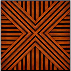 Leziter Akusztikus falpanel Deco VII dió hatású 60x60x1, 8 cm (J01TF06-WAL)
