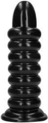 Ouch! Aoleu! Spiral Force - dop anal răsucit (negru) - 23, 5 cm (8714273017468)