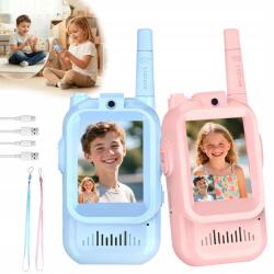  Walkie Talkie Gyerek Rövidhullámú adóvevő szett 2 db-os hatótávolság Nagy (4016083211369)