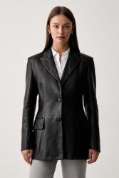 Trussardi geacă tip cămașă pentru femei din piele 9BY2-KUDZDS_99X (Q005A000435N)