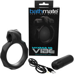 Bathmate Maximus Vibe 55 - вибриращ пенис пръстен с акумулаторна батерия (черен) - desirel