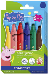STAEDTLER Carioci groase STAEDTLER Noris Junior Peppa Pig, 6 culori/set
