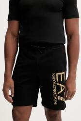 EA7 Emporio Armani pamut rövidnadrág - fekete L