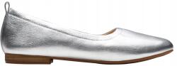Clarks Fawna Soft női balerinacipő ezüst metál bőr 39 (261812274)