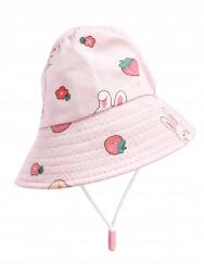  Gyerek Sapka Stílusos Divatos Állítható Sapka Bucket Hat Rózsaszín Maci (CZAPKA RÓŻOWA MIŚ)