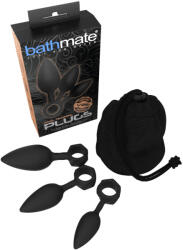 Bathmate Anal Training Plugs - set de dopuri anale (negru)