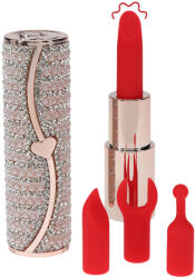 Loveline Candy - rúzsvibrátor 4 feltéttel (rózsaszín) (8714273070012) - padlizsan