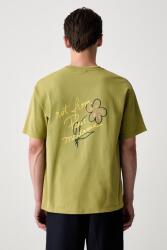 Drôle de Monsieur t-shirt férfi pamut Esquisse Slogan - zöld S