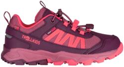 Trollkids Детски мултиспорт обувки Trollkids Kid's Tronfjell Hiker Low Multisport shoes - Deep Ruby / Frozen Berry / Pink Salmon - размер 28 (EU) (702-2415-1811)