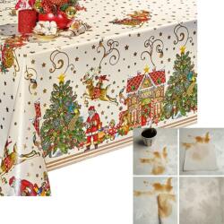 Decoser Karácsonyi Asztalterítő 140x180cm Vízálló Flannel Háttal