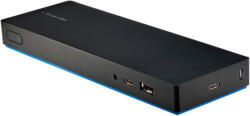 HP G4 USB-C dokkoló - HDMI, 2xDP - Chromebook, Elitebook kompatibilis, piros (G4)